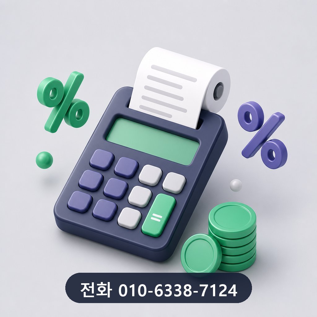 신용카드 한도 대출 수수료 안내 이미지 · 문의 010-6338-7124